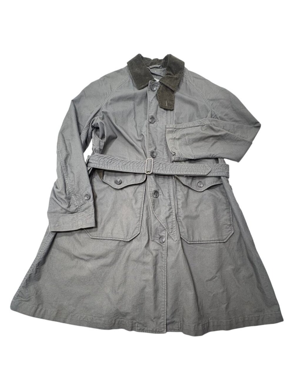Vintage Engineered Garments Storm Belted Coat in Grey